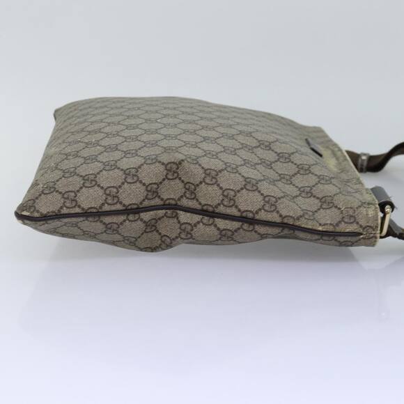 GUCCI GG Supreme Shoulder Bag Pvc Leather Beige - Picture 5 of 12